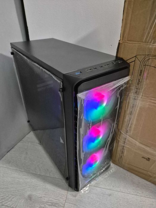 ATX корпус AeroCool SI-5200 Frost Acrylic Side Panel (3x120mm FAN)