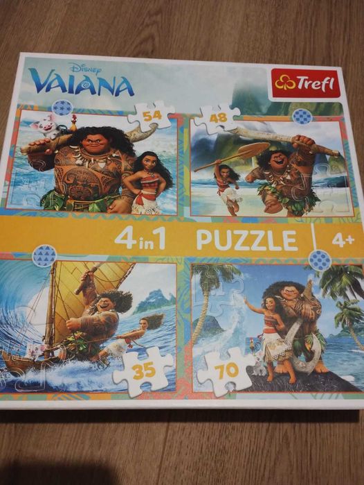 Puzzle 3D Ravensburger Disney + Vaiana 4in1