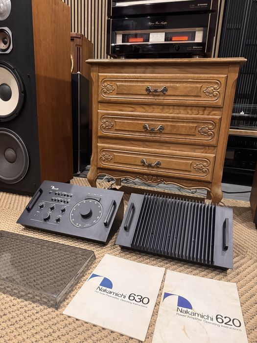 Profesjonalny zestaw stereo Nakamichi 630 620 koncowka mocy przedwzm