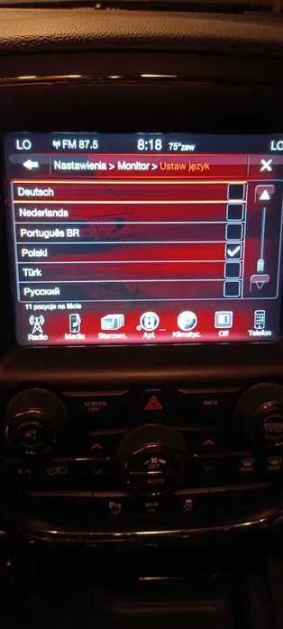 Konwersja USA - EU Dodge Jeep Chrysler. Lampy, język, jednostki, mapy