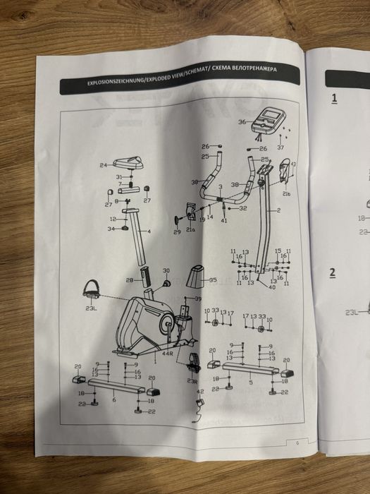 Rower stacjonarny elektromagnetyczny