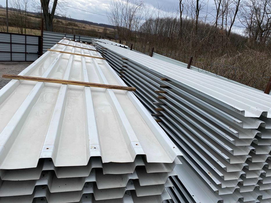 Blacha konstrukcyjna trapezowa rozbiórkowa biała 1mm
