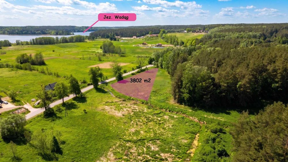 Działka budowlana przy lesie Warmia Mazury