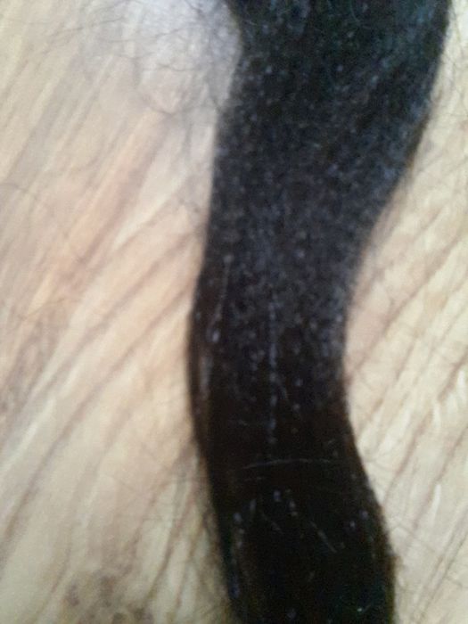 Włosy czarne doczepiane długie 65 cm pasmo nowe