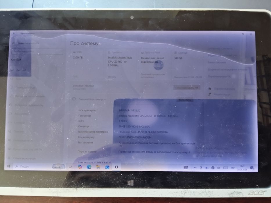 Планшет Acer Iconia W511 (версія з 3G-модулем)