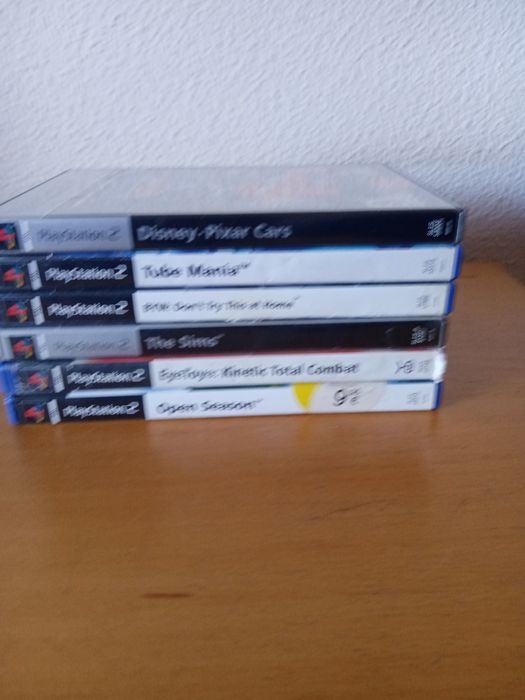 Ps2 Slim 4 jogos 2 comando ps2