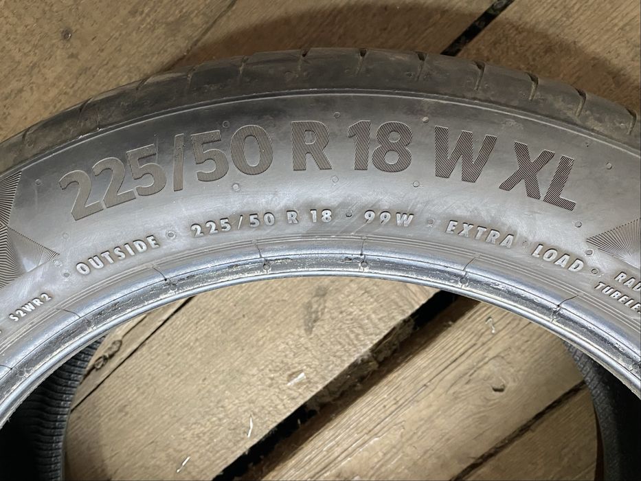 2шт 6,5мм 23год 225/50R18 Continental PremiumContact 6