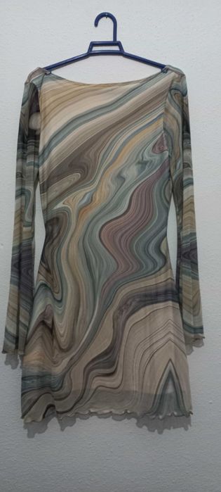 Vestido curto estampado