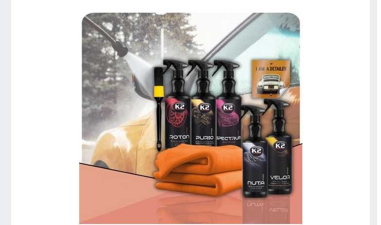 K2 PRO Detailing XL Zestaw Kosmetyków Samochód Prezent