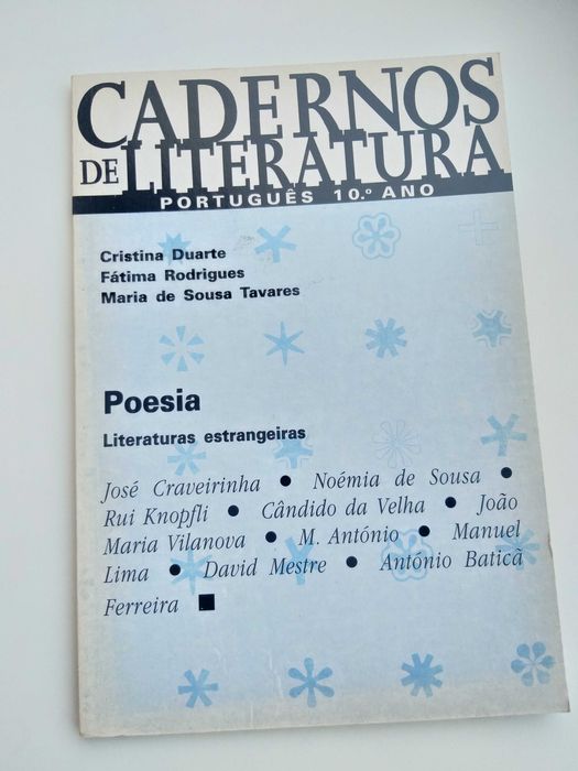 Cadernos de Literatura 10° Ano - poesias e textos de teatro
