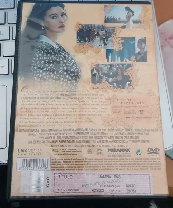 DVD Malena - Mônica belucci