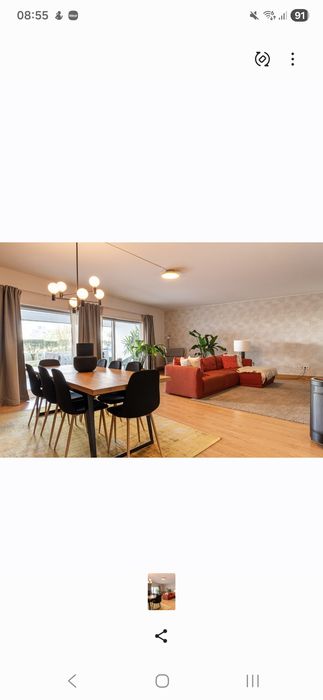 Mesa de Jantar Extensível + 8 Cadeiras (240-290 cm) Estado Novo