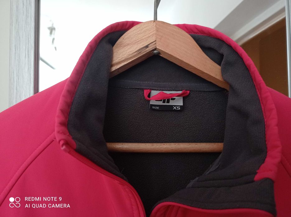 4 F Softshell dziewczęcy + Polar ze stójką regular dziewczęcy
