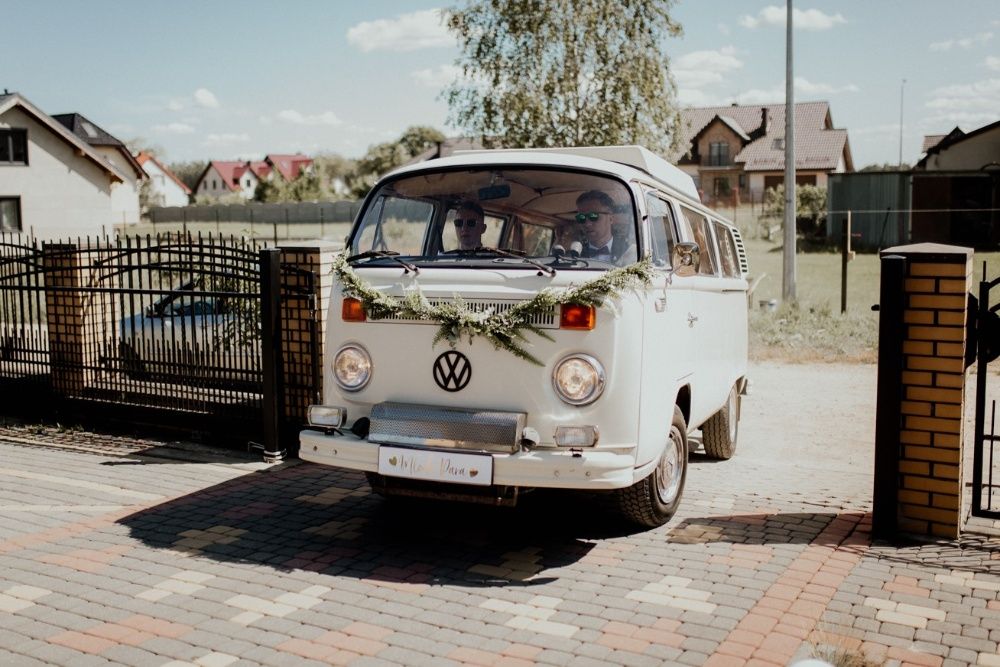 Samochód do ślubu VW T2 Ogórek Westfalia bulli bulik