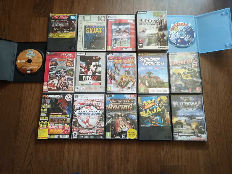 Gry PC Fifa 07, PES2010, Symulator Farmy itp. 16sztuk