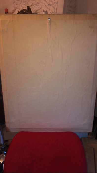 Quadro antigo artesanal, perfeito Ponto Cruz. Vinhas