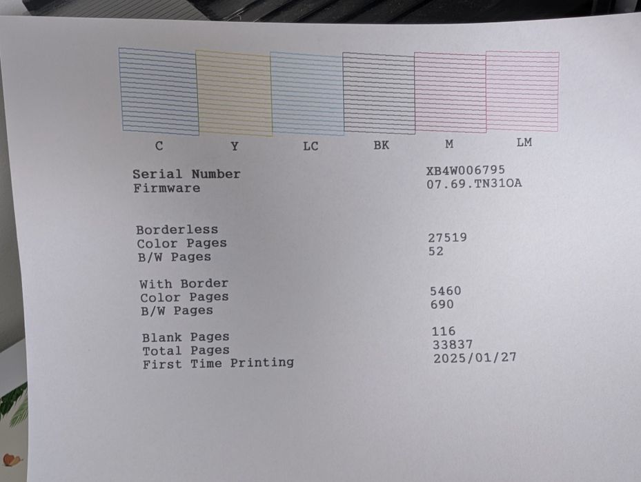 Epson L8050 EcoTank | Stan Idealny | Przebieg 33k | Test dysz 100% ...