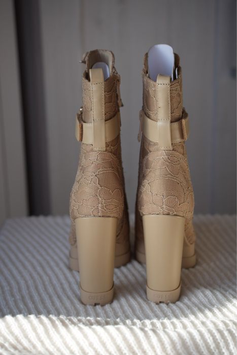 Guess Biola nude botki damskie r. 38 nowe oryginalne botki na słupku