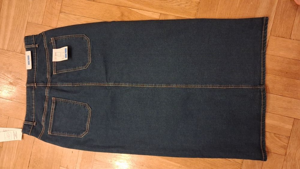 Spódnica jeans granat
