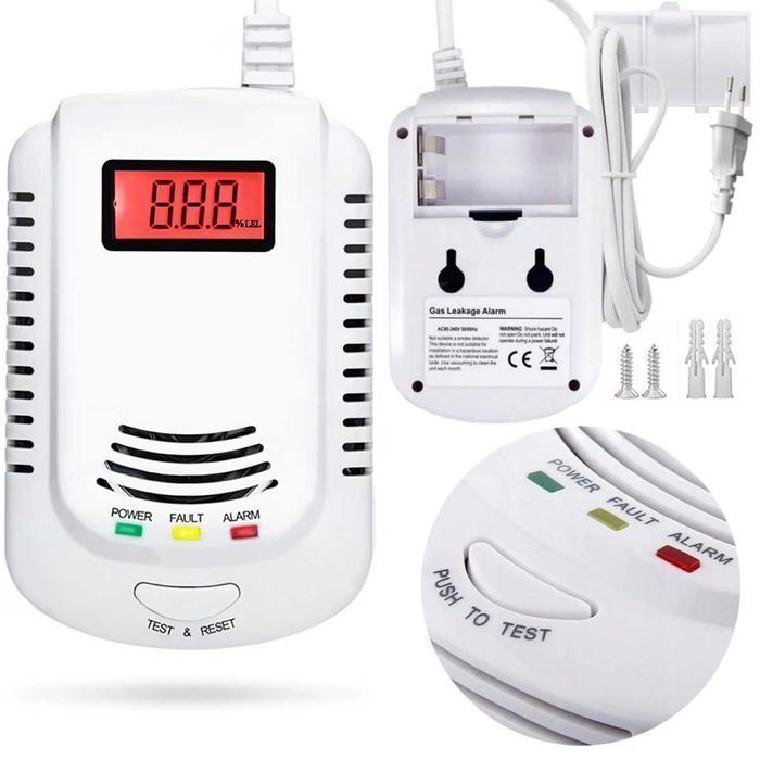 Czujnik Gazów Wybuchowych Detektor LPG LNG Metan Propan Butan Alarm