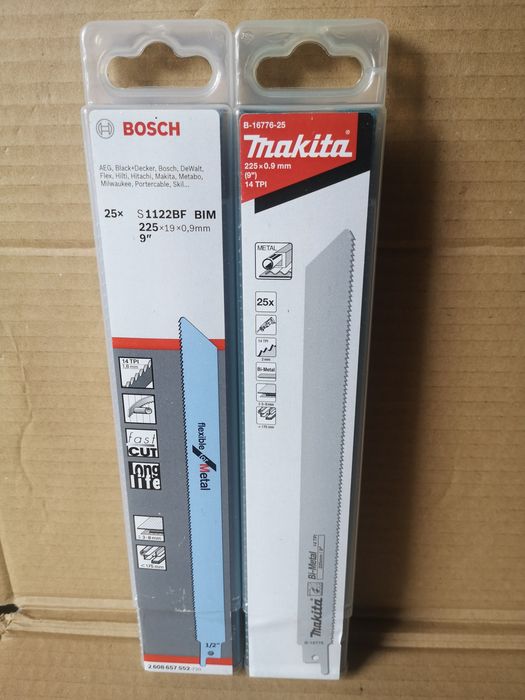 Bosch s1122bf brzeszczot do metalu pila szablasta lisi ogon 25szt
