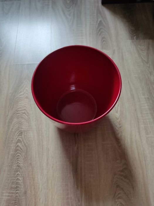 Donica doniczka ceramiczna czerwona śr. 28 cm