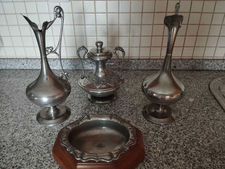 peças em estanho puro