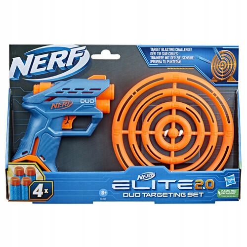 Hasbro Zestaw Celowniczy Duo Nerf Elite 2.0 Pistolet Strzałki Tarcza