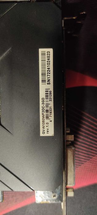 відеокарта GIGABYTE GTX 1060 3gb