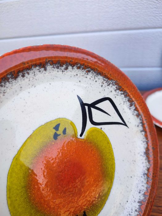 Ceramiczne talerze deserowe Zell recznie malowane - design - u