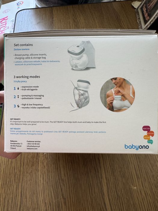 Молоковідсмоктувач вільні руки babyono