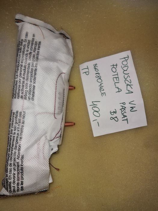 Poduszka bezpieczeństwa fotela nowa tyl tylna prawa VW Passat B8