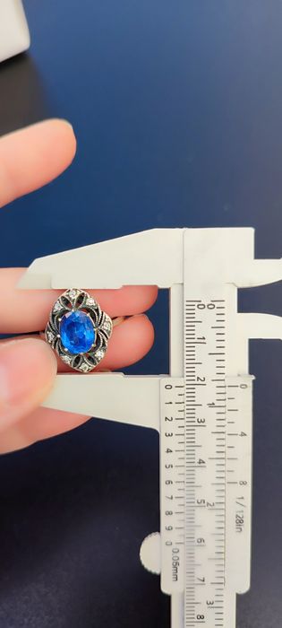 Серебряное кольцо 875 проба