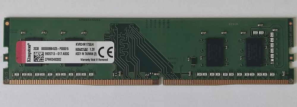 Оперативна пам'ять Kingston DDR4 4Gb 2400 Mhz