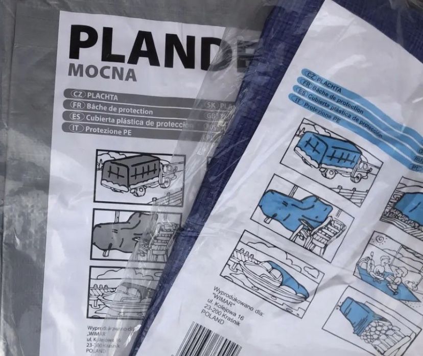 Тент брезент Суперміцний Plandeka сірий  зелений