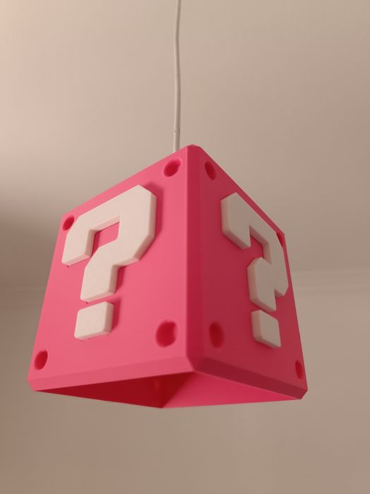 Candeeiro Super Mario Cubo ? Gaming decoração novo