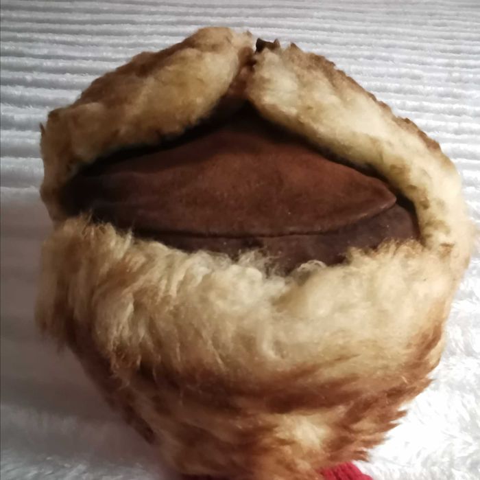 Шапка ушанка, овчина