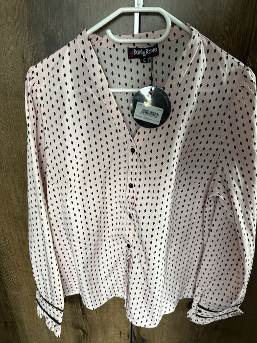 Różowo czarna koszula