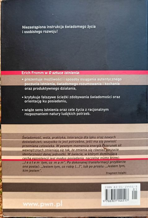 O sztuce istnienia " Erich Fromm