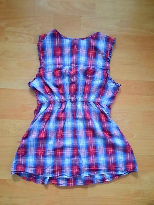 Tunika koszula bluzka baskinka w kratkę