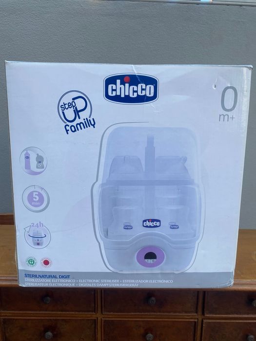 Esterilizador de Biberões Chicco SterilNatural Digit – Como Novo