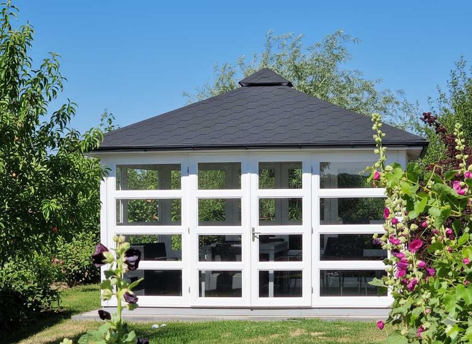 DOMEK SZKLANY 4x3 ALTANA SZKLANA 4x4 altana 5x5 sauna jacuzzi MDN10B