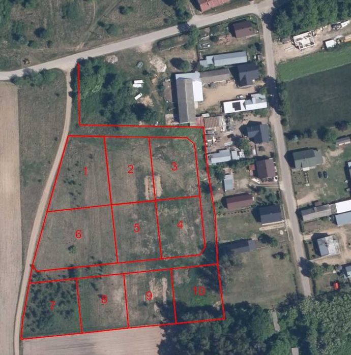 Sprzedam atrakcyjnie położone działki z warunkami zabudowy w Gaju