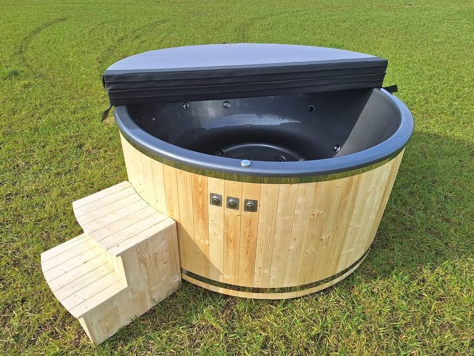 NOWA od ręki Jacuzzi Balia Ogrodowa z Piecem zewnętrznym