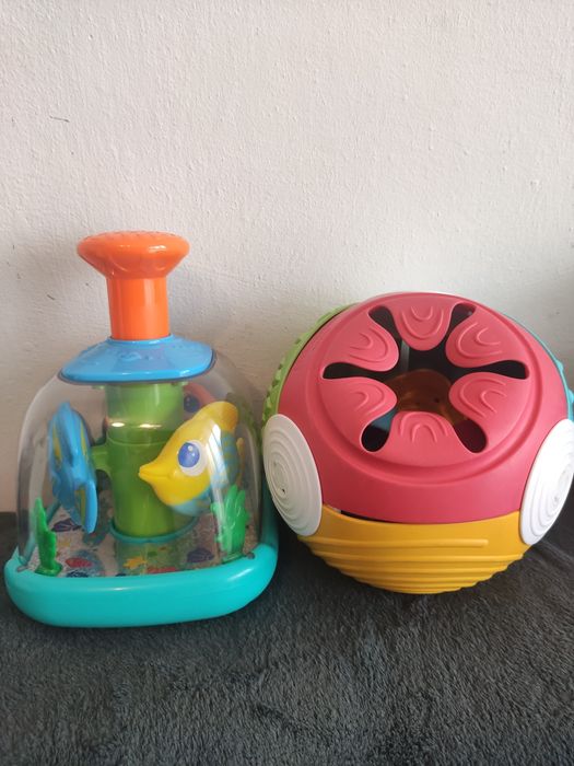 Zabawki dla maluszka bączek z rybkami i piłka Clementoni