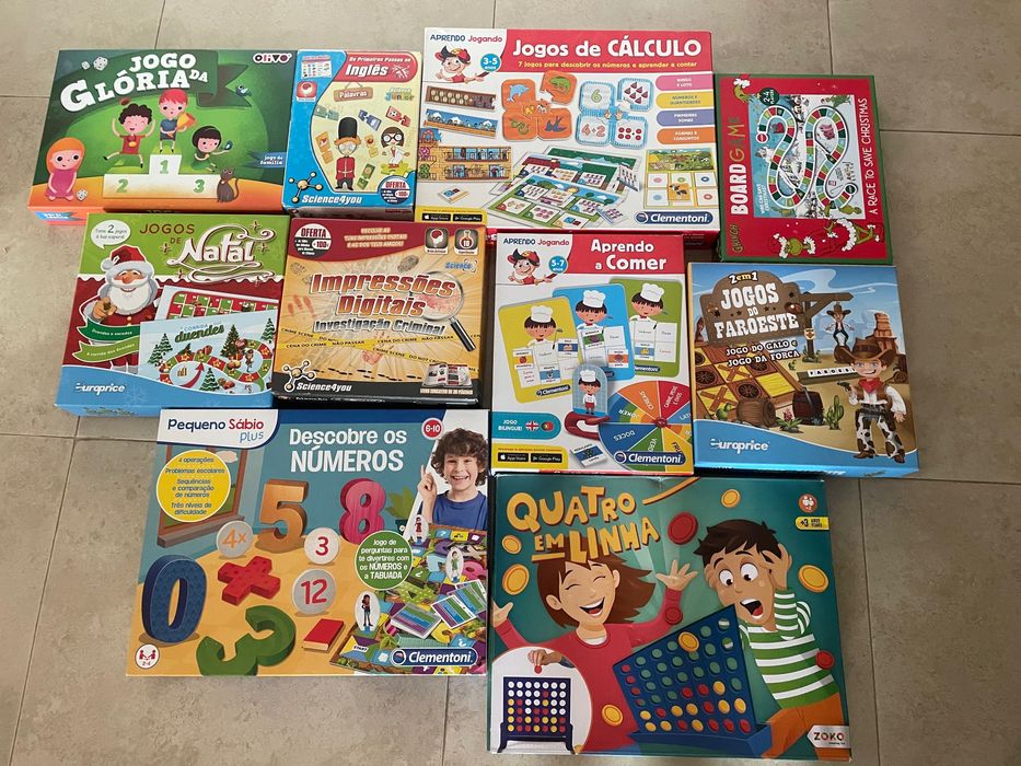 Jogos de tabuleiro em muito bom estado