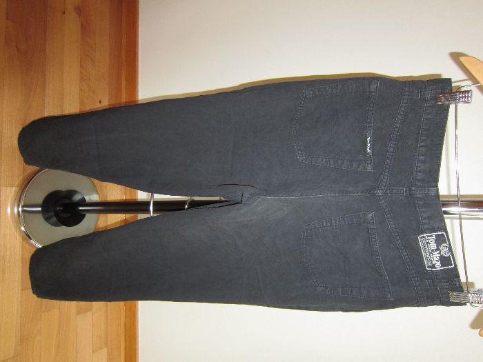 Calças de Sarja Pretas de Fecho Tom Maso Tam 40 Usadas