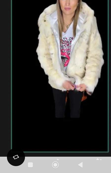 Futerko biały lis lisek