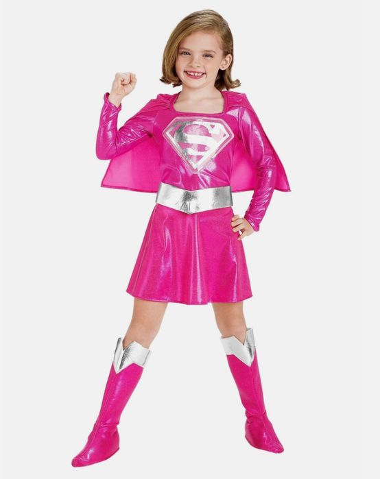 Strój SuperGirl licencja Bal balik Kostium 5-6 lat