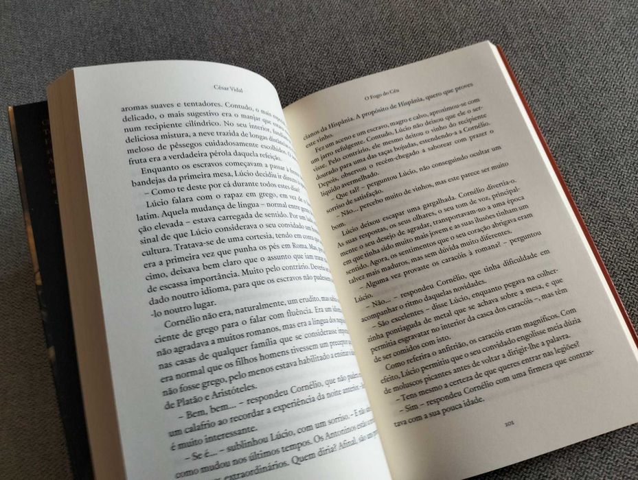 Livro "O fogo do céu" de César Vidal